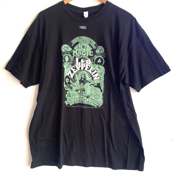 (B52) Led Zeppelin Electric Magic Black T-Shirt concert Shortsleeve, Sz XXL, NWT - Picture 2 of 8